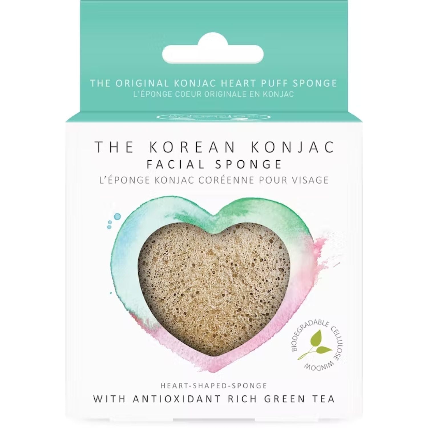 Konjac Heart Sponge Green Tea